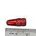 Yuauy 10 Pcs Red MTB Presta Bike Bicycle Road Racing Coloured Metal Anodized Machined Aluminum Alloy Tire French Style Valve Cap Dust Covers
