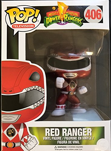Funko Pop! Mighty Morphin Power Rangers Metalic Red Ranger Action Vinyl Figure