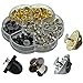 200 Pcs 6 Styles Clutch Pin Backs with Tie Tacks Blank Pins Kit, PVC Rubber Pin Backs, Pins Keepers Backs Locking Clasp, Butterfly Clutch Badge Insignia Clutches Pin Backs Replacement