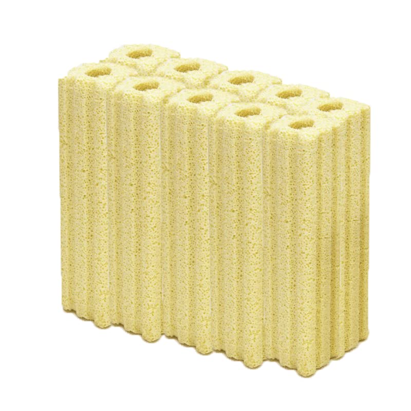 zalati Long Large Aquarium Filter Media 10pcs Water Filter Ceramic Bio Media Blocks for Fish Water Tank and Sump Pond - 3.7 inch