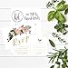 50 Blank Gold Floral RSVP Cards, RSVP Postcards No Envelopes Needed, Response Card, RSVP Reply, RSVP kit for Wedding, Rehearsal, Baby Bridal Shower, Birthday, Plain Bachelorette Party Invitations