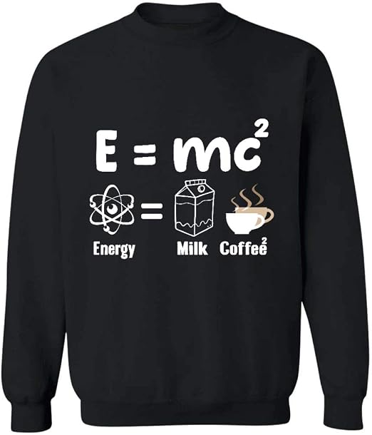 Amazon E Equals M Multiply C Squared Science Equation Sweatshirt Amazon e equals m multiply c squared science equation sweatshirt