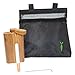 Smell Proof Bag with Raw Wood Stash Box and Baggies