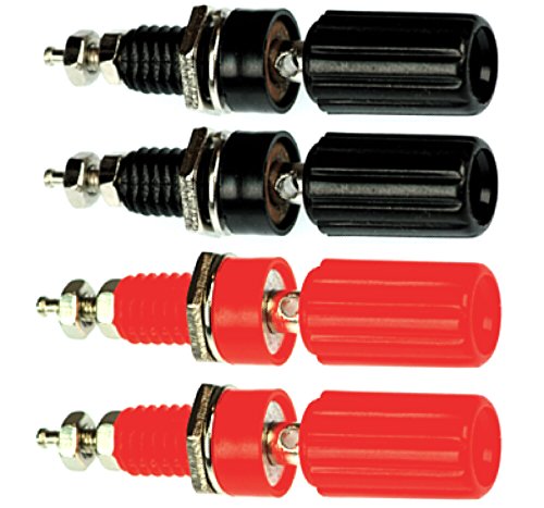 CESS Amplifier Terminal Connector Binding Post Banana Plug Jack Socket Panel/Chassis Mount Connectors - Length:1.8" (4 Pack) - Thumbnail 3