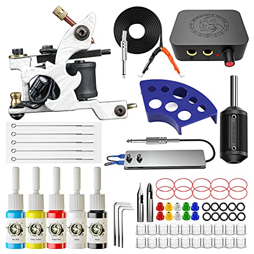 ITATOO Complete Tattoo Kit for Beginners Tattoo Power Supply Kit 5