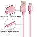 Lightning Cable, VP 2Pack 10 FT iPhone Charger Cord nylon braided for Apple iphone SE, iPhone 7, 6s, 6s+, 6+, 6,5s 5c 5,iPad Mini, Air, iPad 6, iPod (2Pack 10FT Pink)