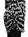 Allegra K Women Round Neck Full Sleeve Letter Prints Pullover Knit Shirt Black L