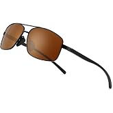 SUNGAIT Ultra Lightweight Rectangular Polarized Sunglasses Men UV400 Protection