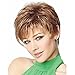 QianBaiHui Wigs for White Women - Short Hair Wig Heat Resistant Synthetic Blonde Hair Fashion Wig + Wig Cap (mix color 1)