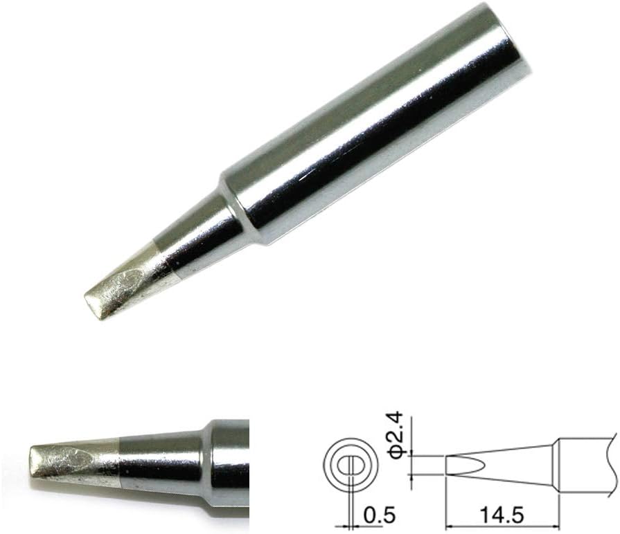 Hakko T18-D24 Soldering Iron Tip Chisel 2.4mm x 14.5mm (2.4mm), T18-D24 (2.4mm) - Image 3