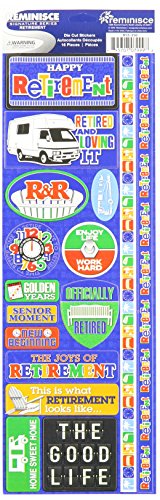 Reminisce Signature Series 2012 Cardstock Combo Stickers 4.25"X12"-Retirement