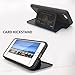 TORU CX PRO Compatible with iPhone 8 Plus/iPhone 7 Plus Wallet Case - Protective Stone Pattern Dual Layer with Hidden Card Holder, ID Slot Hard Cover & Mirror - Marble Stone