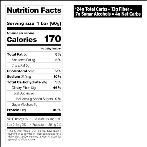 QUEST NUTRITION APPLE PIE PROTEIN BAR, 20G PROTEIN, 4G NET CARBS, 2G SUGAR, GLUTEN FREE, KETO FRIENDLY, 12 COUNT
