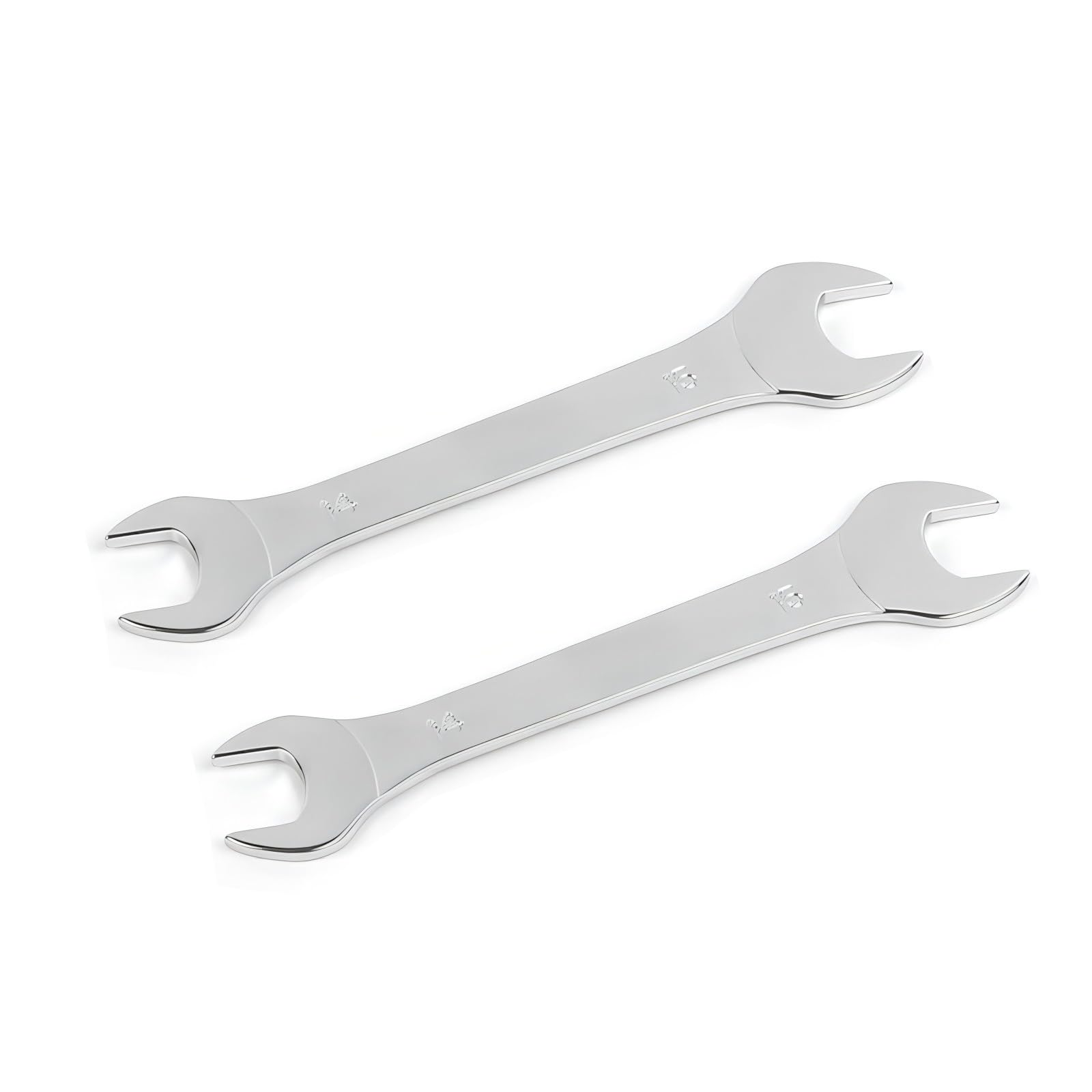 Aoktorkit 2 Pcs Double Open End Spanner,14mm x 15mm Chrome Vanadium Steel Wrench Super-Thin Open Ended Wrench Flat Spanner for Narrow Space,DIY,Pipeline,Repair Bicycle Repair and Home Maintance