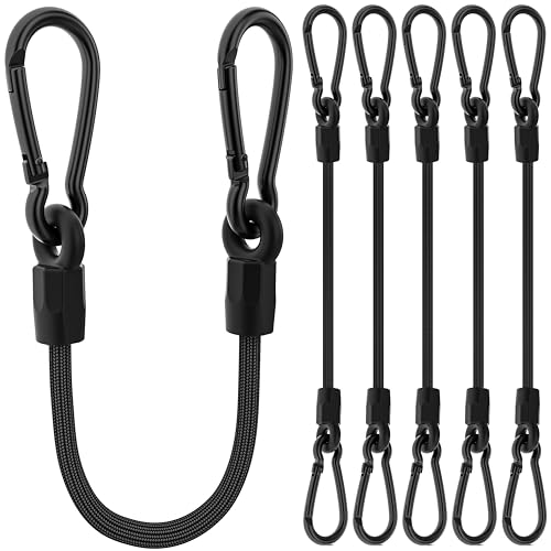 Bungee Cord Set with Carabiner Hooks