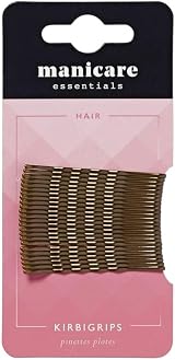Manicare Kirbigrips 5cm Brown Wave Hair Pins 24 Pack Secure Hold view 4