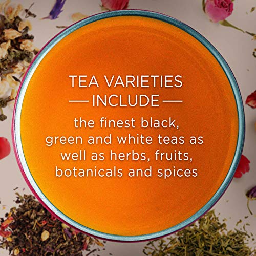 Tea Gift Set for Tea Lovers - Includes Double Insulated Tea Cup 12 Uniquely Blended Teas and All Natural Honey Straws | Tea Gift Sets for Women Men | Tea Gifts Box Presented in Beautiful Gift Box - Thumbnail 7