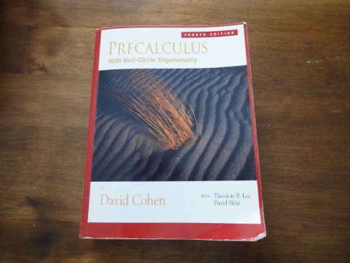 Precalculus : With Unit-Circle Trigonometry- Te... 0007065469 Book Cover