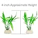 COMSUN 10 Pack Artificial Aquarium Plants, Small Size 4 inch Approximate Height Fish Tank Decorations Home Décor Plastic Greenthumb 3