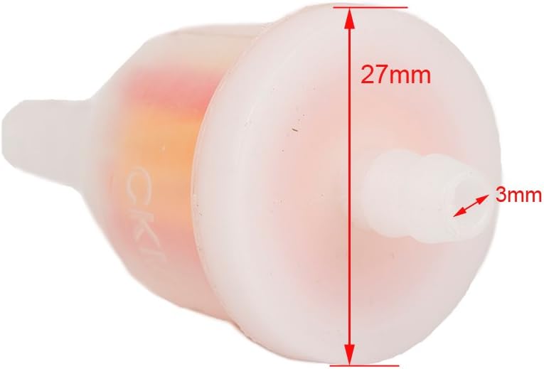 OxoxO 3pcs Gas Fuel Filter Compatible with 50cc 70cc 90cc 110cc 125cc Go Kart Moped Scooter Dirt Bike ATV Quad TaoTao SUNL Roketa - Image 5
