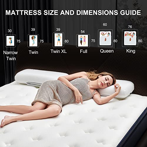 King Mattress, MOLBLLY 10 inch Hybrid Spring Mattress in A box ,King Size Mattress for Sleep