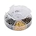 PH PandaHall 1300pcs 7mm Open Jump Rings, 6 Colors O Ring Iron Round Ring Connectors Jewelry DIY Findings for Keychain Choker Earring Necklaces Bracelet Making, 21 Gauge