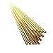 Walmeck 20pcs 1.6mm333mm Brass Gas Brazing Rod No Need Solder Powder