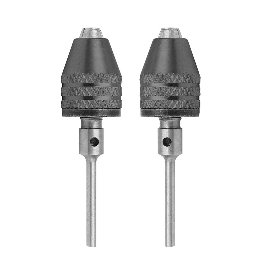 Bestgle 2 Packs 2.35mm Shaft Mini Keyless Drill Chuck Quick Change Adapter Drill Bit Converter