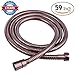 HOMEIDEAS Flexible Shower Hose Stretch 59-Inch to 79-Inch Stainless Steel Extra Long Shower Hose Replacement Handheld Shower Head Hose Extension, Oil Rubbed Bronze