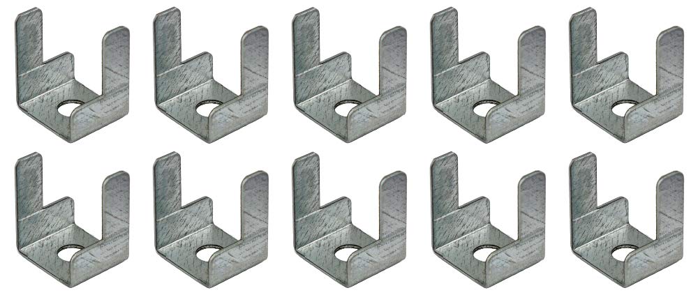 Mini Trunking Fire Rated Steel Cable Clips Electrical Cable Management Solution 19x15x22.5mm - Pack of 10