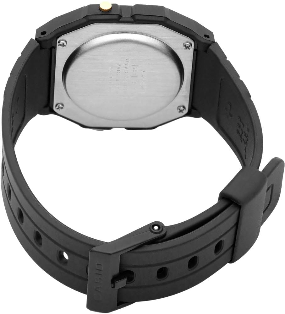 Casio Digital Watch with Black Resin Strap (F91WG-9QDF)