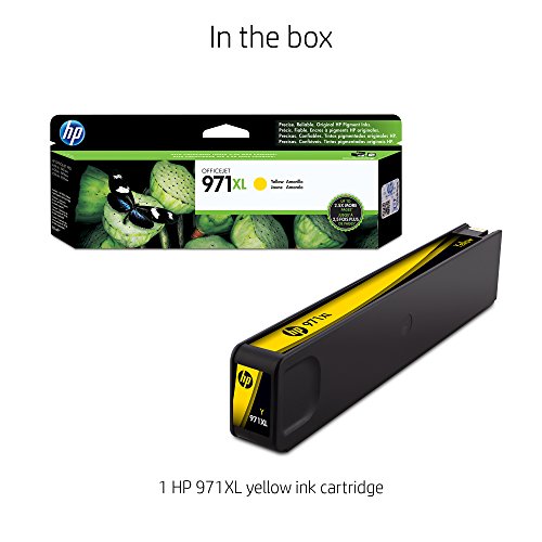 HP 971XL Yellow High Yield Original Ink Cartridge (CN628AM) for HP Officejet Pro X451 X476 X551 X576