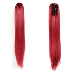 22 Inch Long Wavy Hair Ponytail Synthetic Wrap On