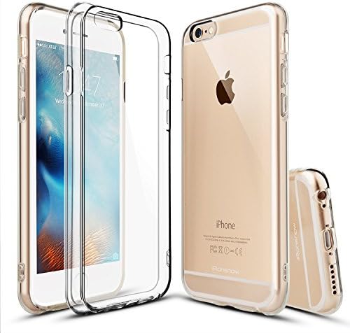 iPhone 6s Case,Frostory [iRonsnow Series][1.5mm Shock Absorbent][Scratch Resistant] Crystal Clear Soft TPU Transparent Bumper Rubber Skin Cover Case for iPhone 6s / 6 - Clear