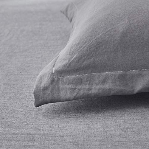 Dreaming Wapiti Duvet Cover King,Washed Microfiber King Size Grey Duvet