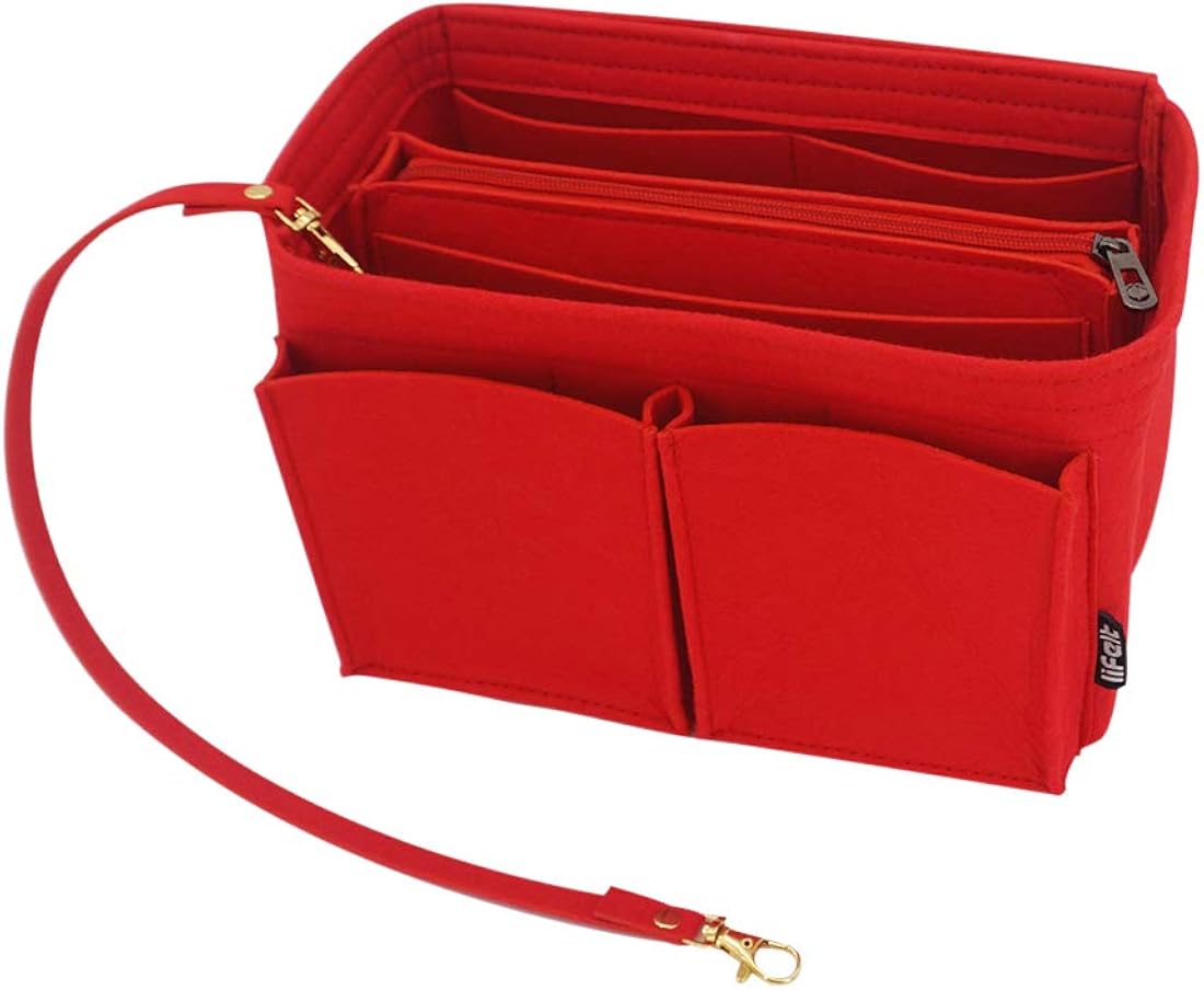 HIFELTY Women Handbag Organizer Multi-Pocket Bag in Bag Purse Organizer Travel Tote Bag Insert with Singly Detachable Wallet /& Keys Chain