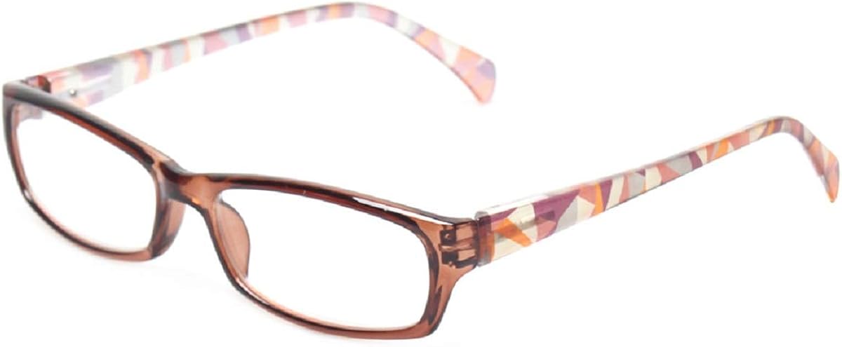 Reading Glasses 5 Pairs Fashion Ladies Readers Spring Hinge with Pattern Print Eyeglasses for Women (5 Pack Mix Color, 2.0): Clothing