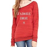 J'Adore Dior 8 Wide Neck Sweatshirt Red, Medium