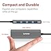 Lenovo USB 3.0 Hub, 4 Ports Aluminum USB 3.0 Data Hub, Slim And Portable, Compatible For USB Type A Devices