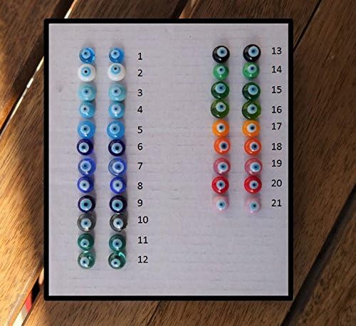 Glass Evil Eye Stud Earrings