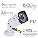 iSmart 4-Packs 1200TVL 720P AHD Bullet Outdoor Camera 3.6mm IR-Lens CCTV Security System C1069AH2x4 White