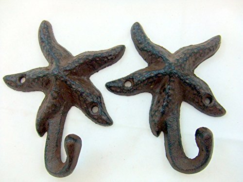 Iron Starfish Hook, Set of 2