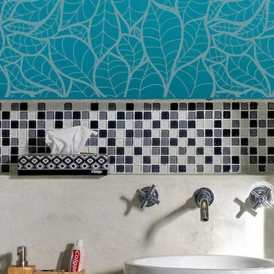 Floral Wall Stencil 004 Foliage. Measurements: External Dimensions of The Stencil: 50 x 50 (cm) Design Measures: 48 x 48 (cm), Multicolor, Standard, 3D Strong Snack Holder