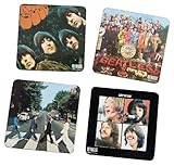 Vandor 64185 The Beatles 4-Piece Wood Coaster Set, Multicolored