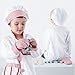 iPlay, iLearn Chef Role Play Costume, Cooking Dress Up Clothes, Kitchen Pretend Baking Play Set with Hat, Oven Mitt, Knife, for Ages 3, 4, 5, 6 Years Old Kids, Toddlers, Boys, Girls