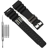 Feyert Watchband Compatible With Citizen Promaster Aqualand Duplex Replacement Band for Prospex Diver Strap Men's Sports Waterproof Silicone Bracelet 24mm