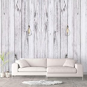 Wall Murals for Bedroom Beautiful Wood Feature Industrial Removable Wallpaper Peel and Stick Wall Stickers - 66x96 inches