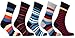 socks n socks - Men's 5-pair Striped Luxury Turkish Cotton Dress Socks with Gift Box