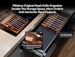 Piklohas Steak Knives Set Of 8 With Drawer