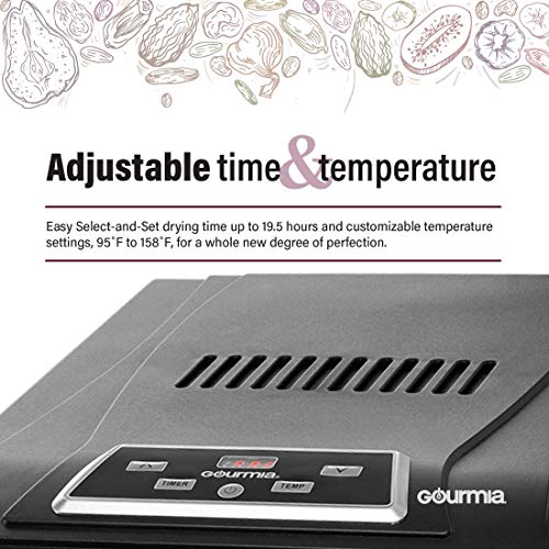 Gourmia GFD1650 Premium Electric Food Dehydrator Machine Digital